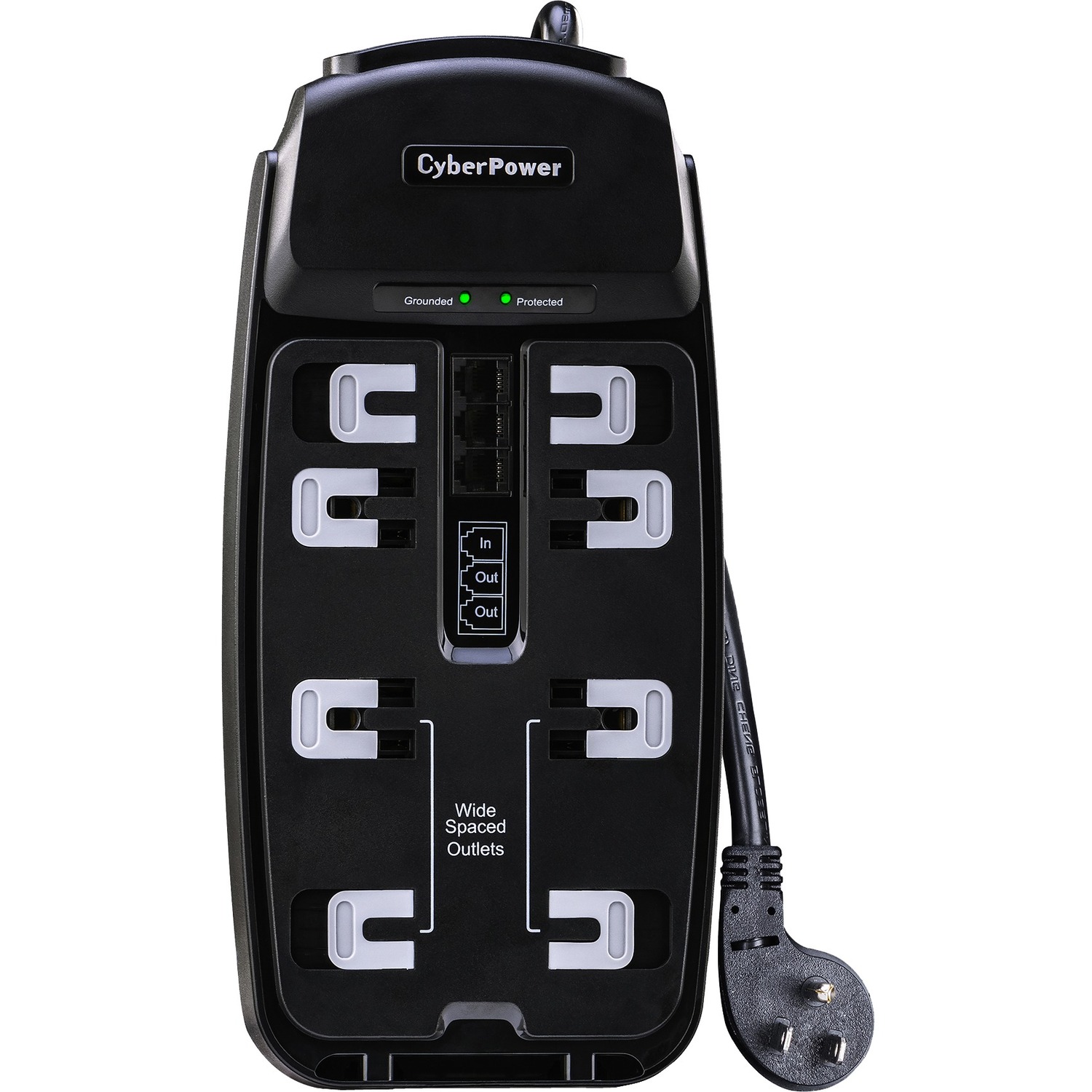 CSP806T Professional 8-Outlets Surge Suppressor 6FT Cord and TE