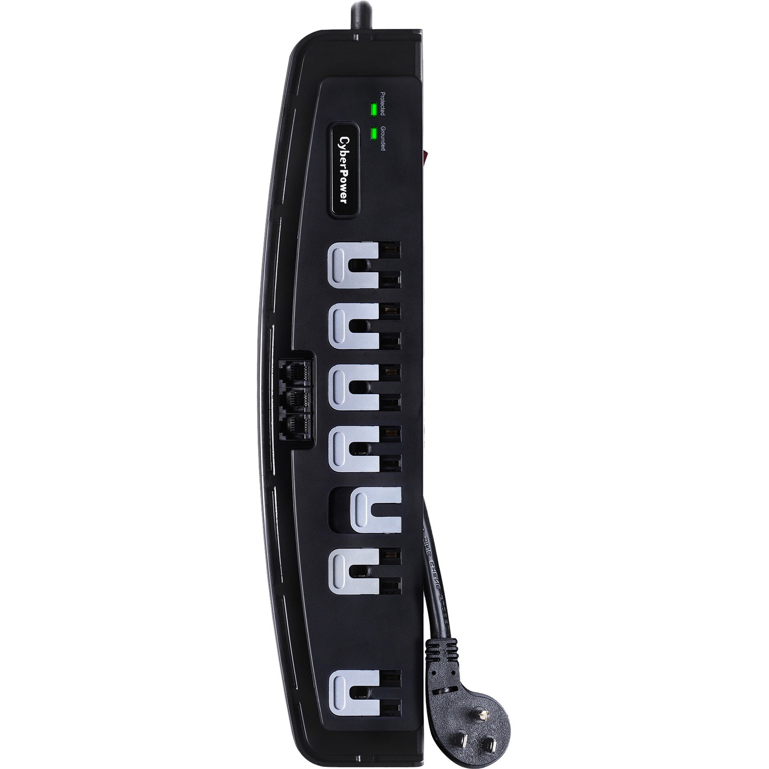 CSP708T Professional 7-Outlets Surge Suppressor 8FT Cord and TEL