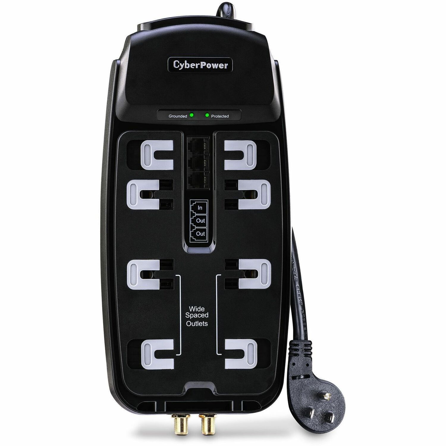 CSHT808TC Home Theater 8-Outlets Surge Suppressor 8FT Cord and AV protection