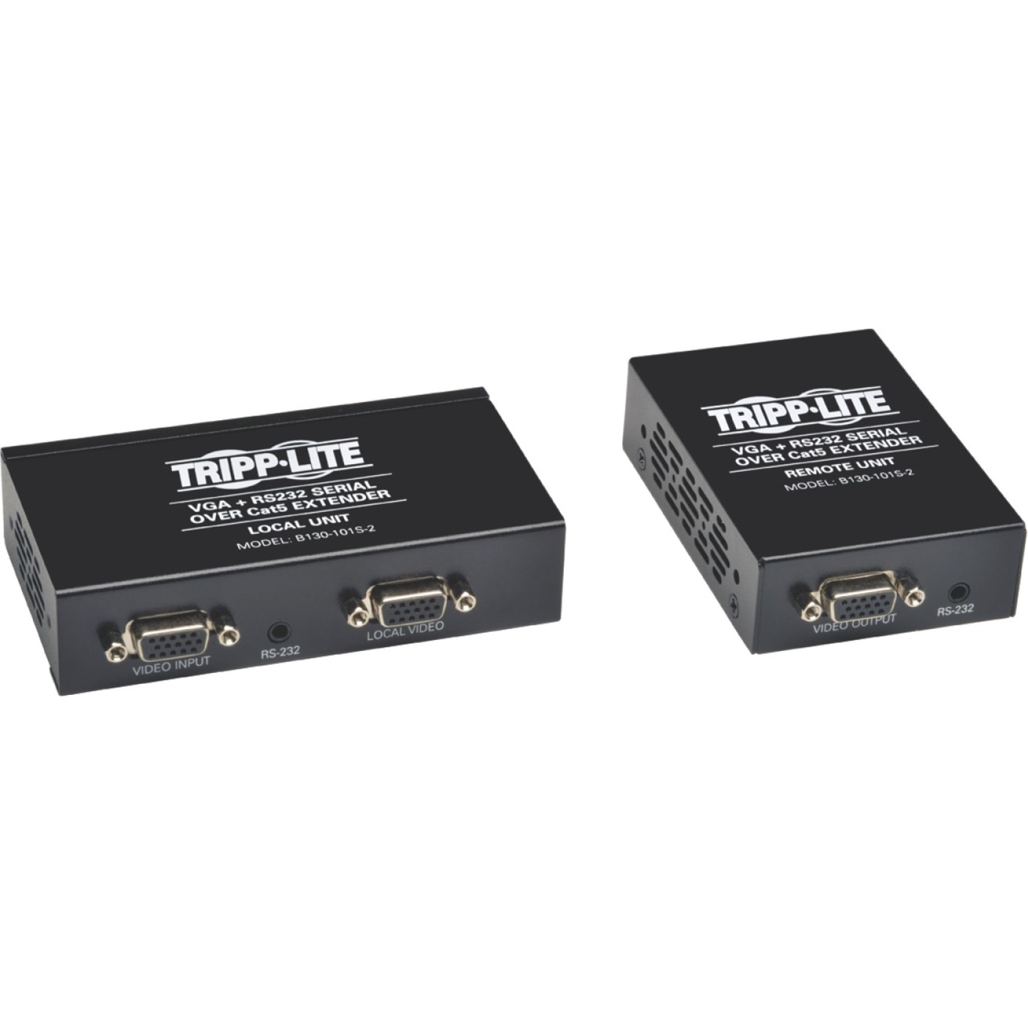 VGA + RS232 Serial Over Cat5 Extender