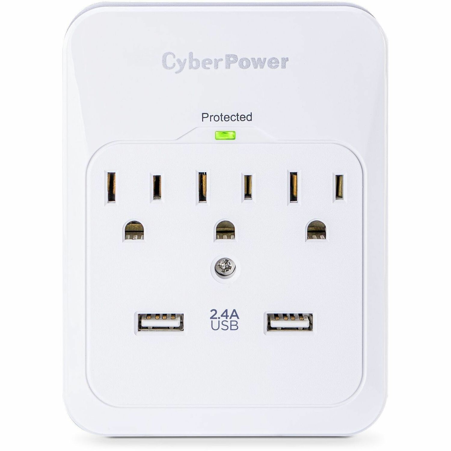 CSP300WUR1 Professional 3-Outlets Surge with 600J, 2-2.1A USB and Wall Tap