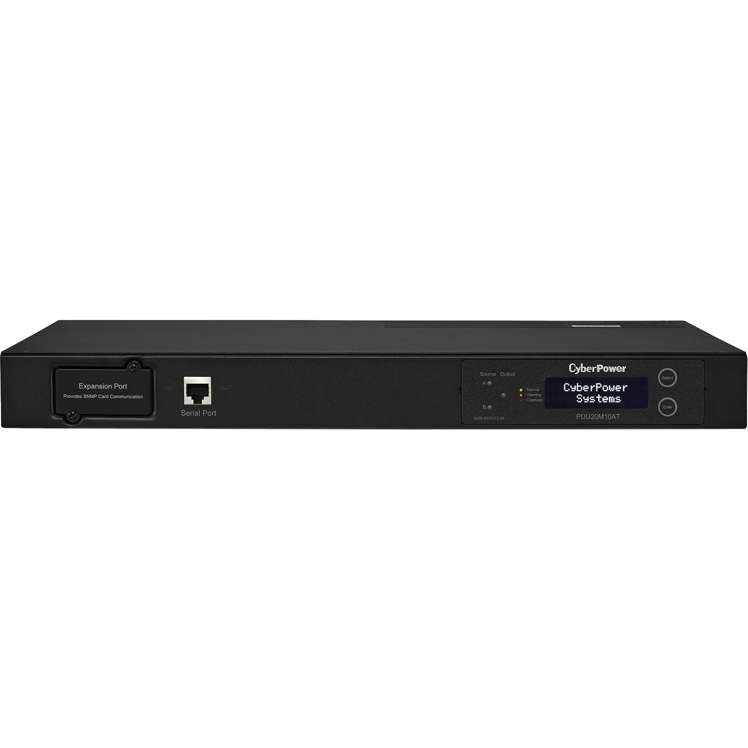 PDU20M10AT Metered ATS PDU 120V 20A 1U 10-Outlets (2) 5-20P