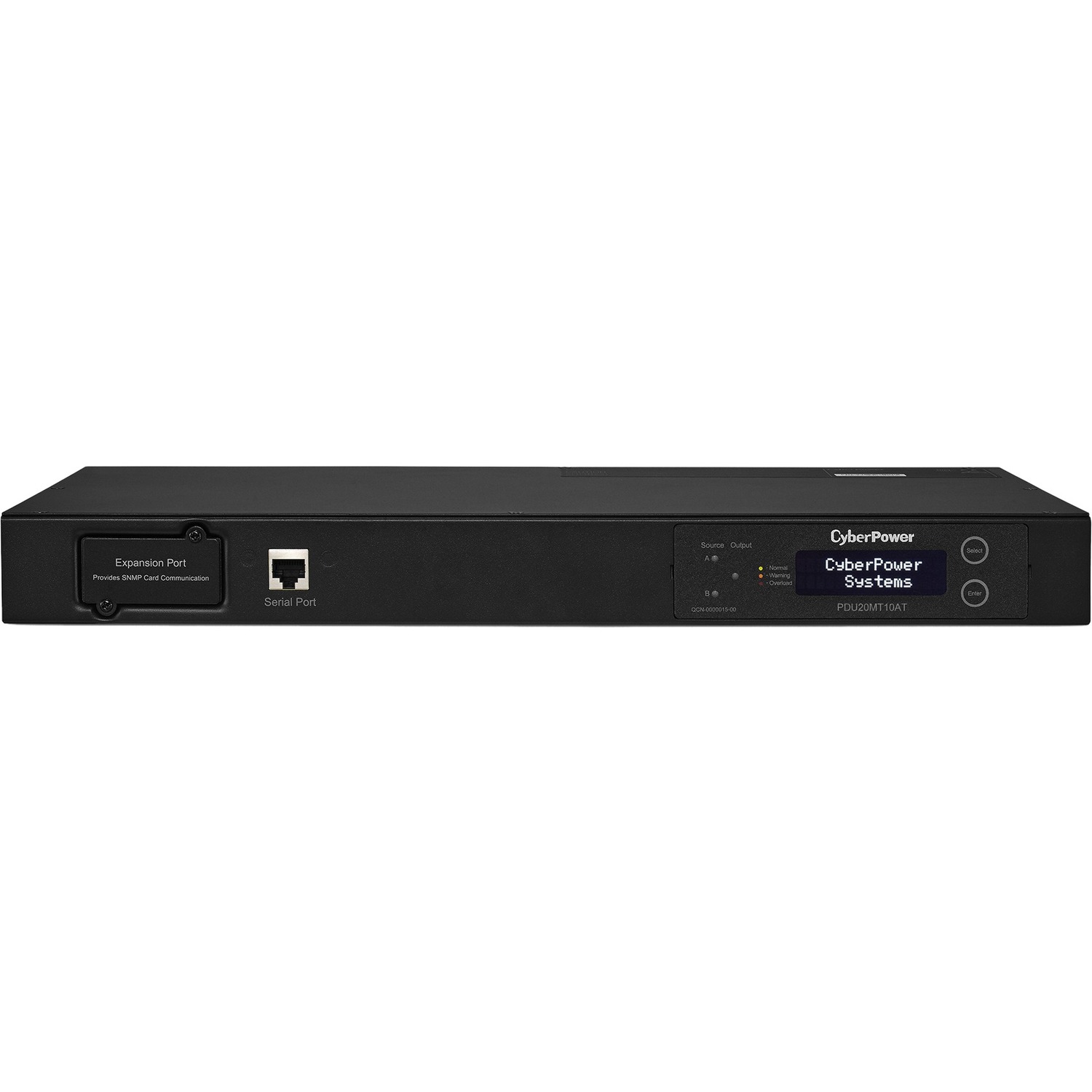 PDU20MT10AT Metered ATS PDU 120V 20A 1U 10-Outlets (2) L5-20P