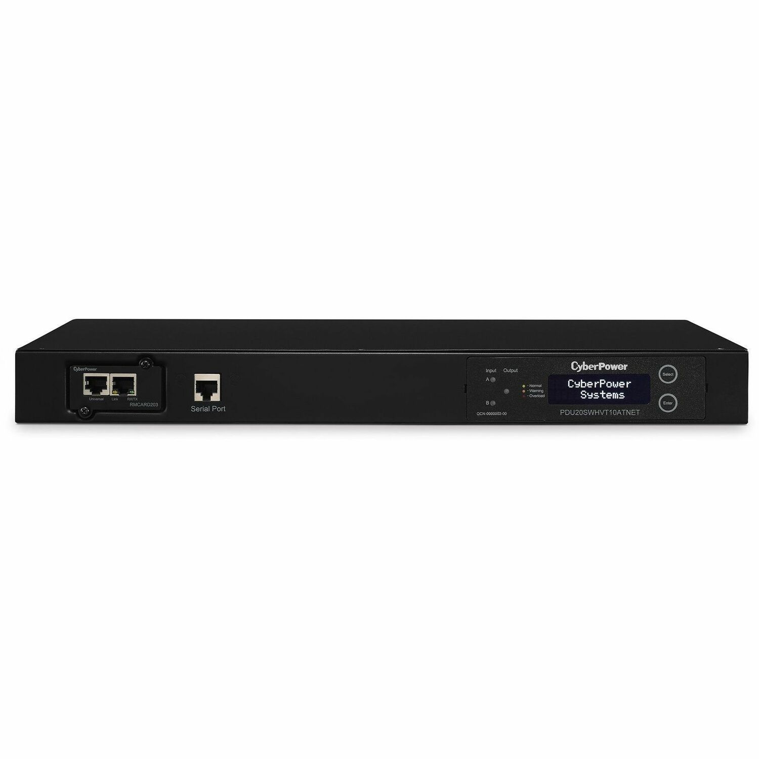 PDU20SWHVT10ATNET Switched ATS PDU 200-240V 20A 1U 10-Outlets (2) L6-20P