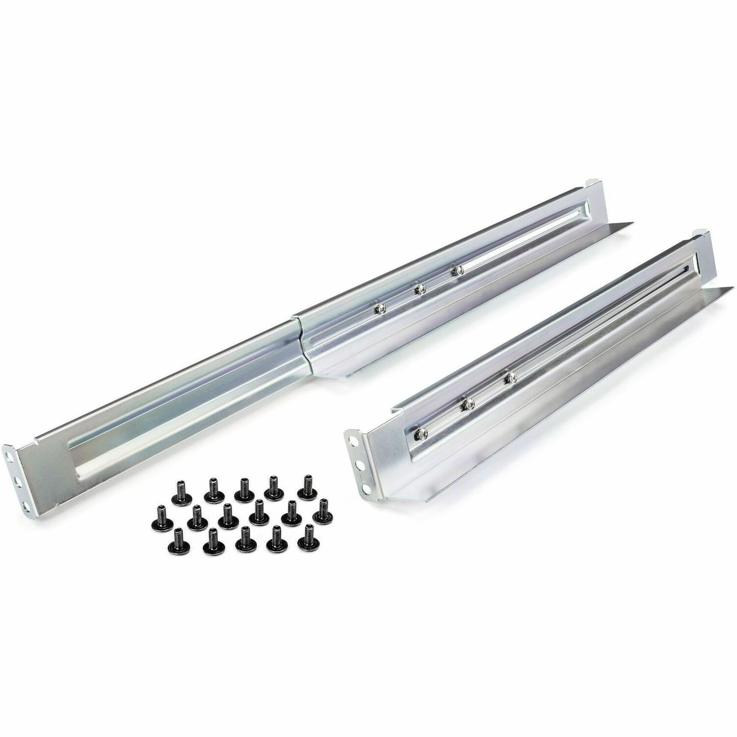Universal Rack Mount Adjustable Length Rail Kit for up to 231 Lbs 1U & 2U