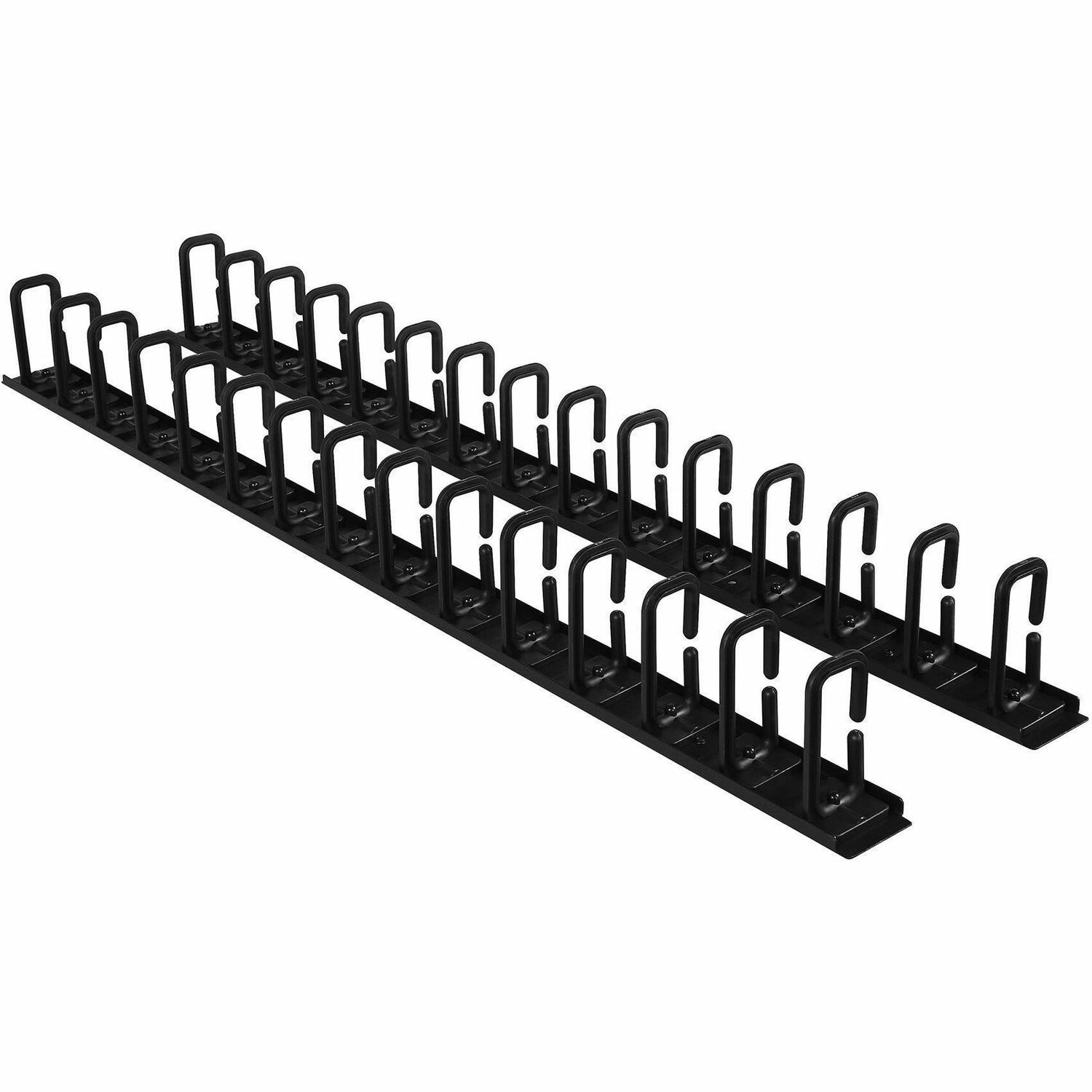 6 ft Vertical Flexible Ring Cable Manager
