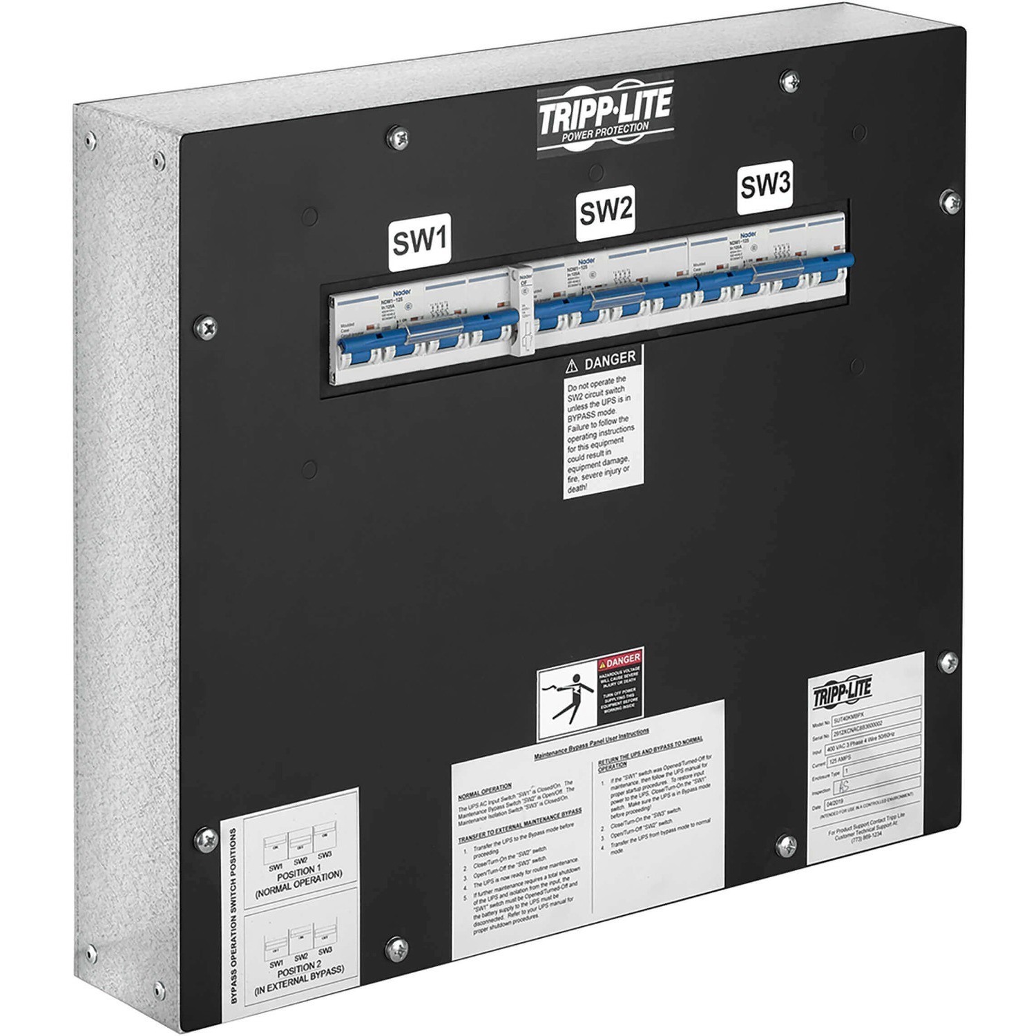 UPS Maintenance Bypass Panel for SUTX40K - 3 Breakers
