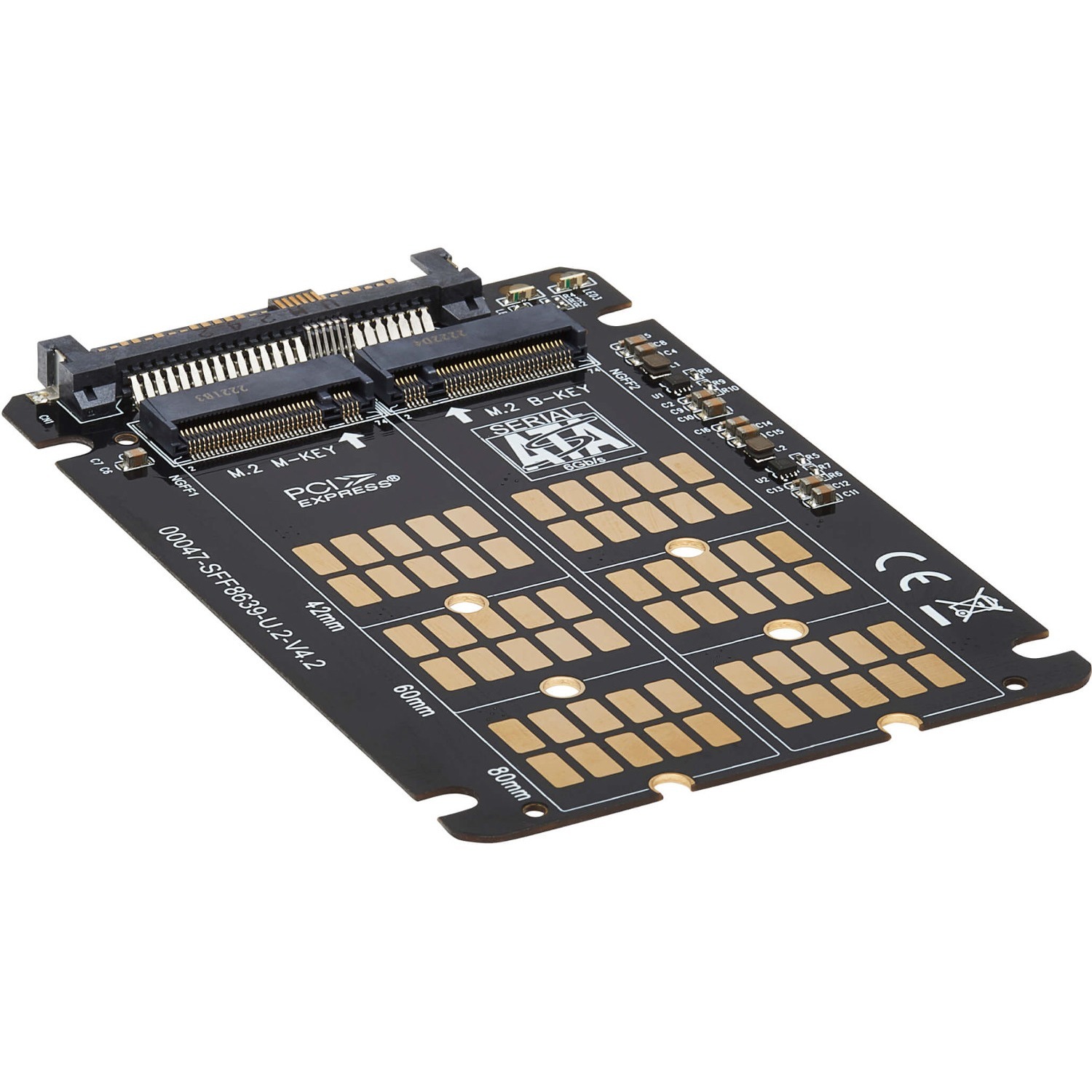 U.2 to M.2 Adapter for M.2 PCIe NVMe SSD, SFF-8639