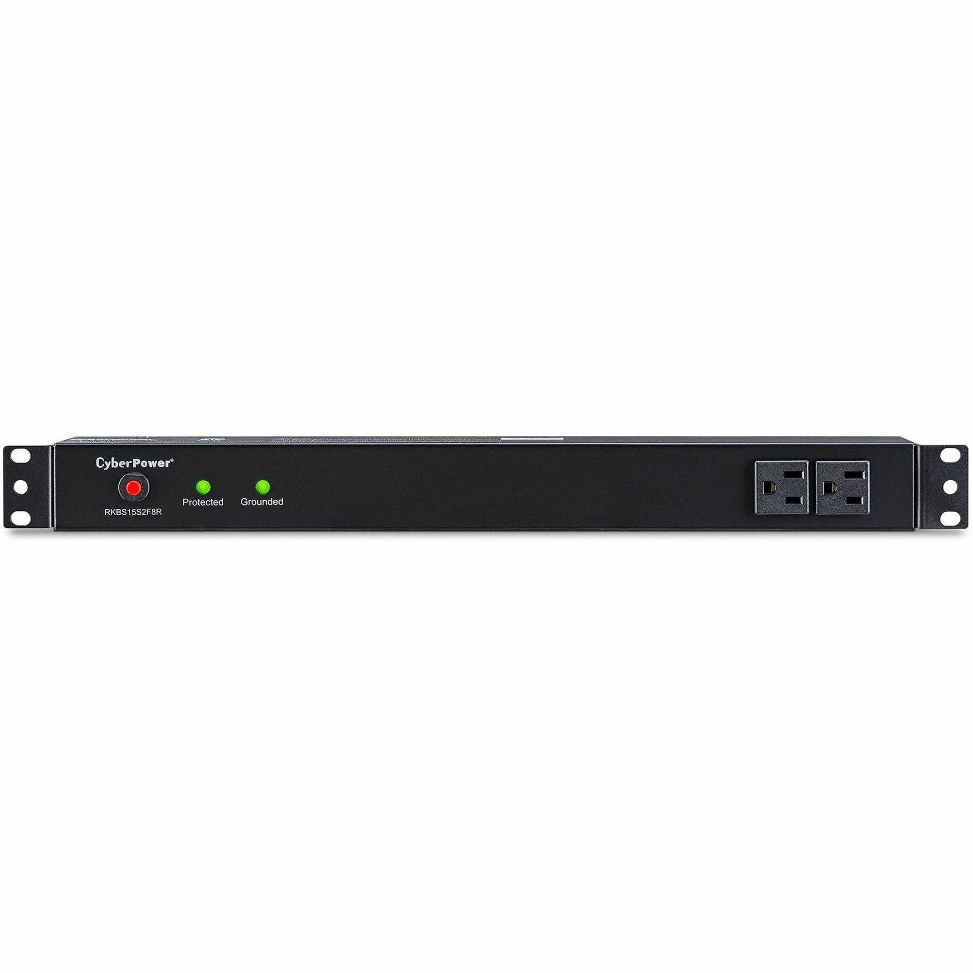Rackbar Surge Suppressor RM 1U RKBS15S2F8R 15A 10-Outlet