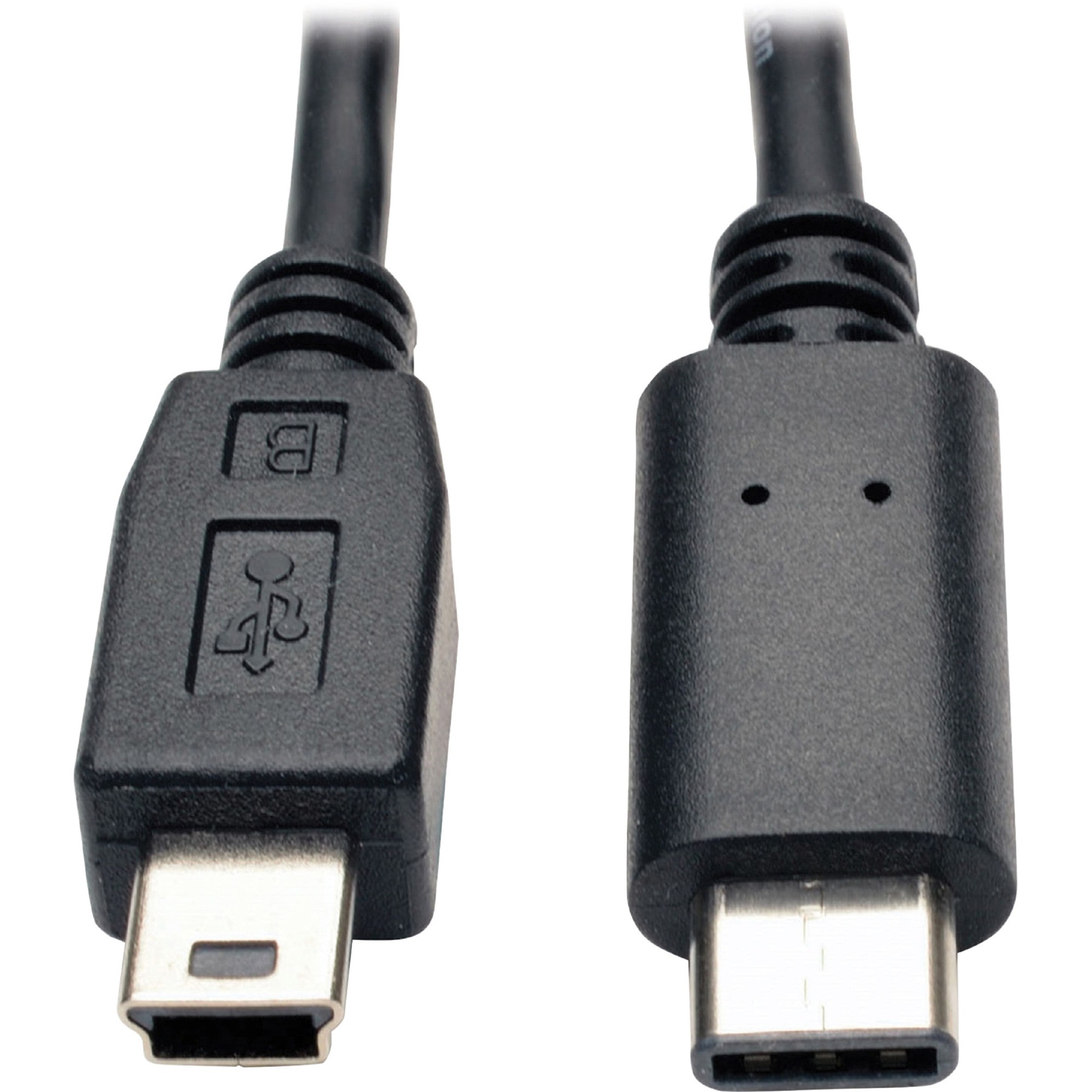 USB 2.0 Hi-Speed Cable (5-Pin Mini-B Male to USB Type-C Male), 6-ft