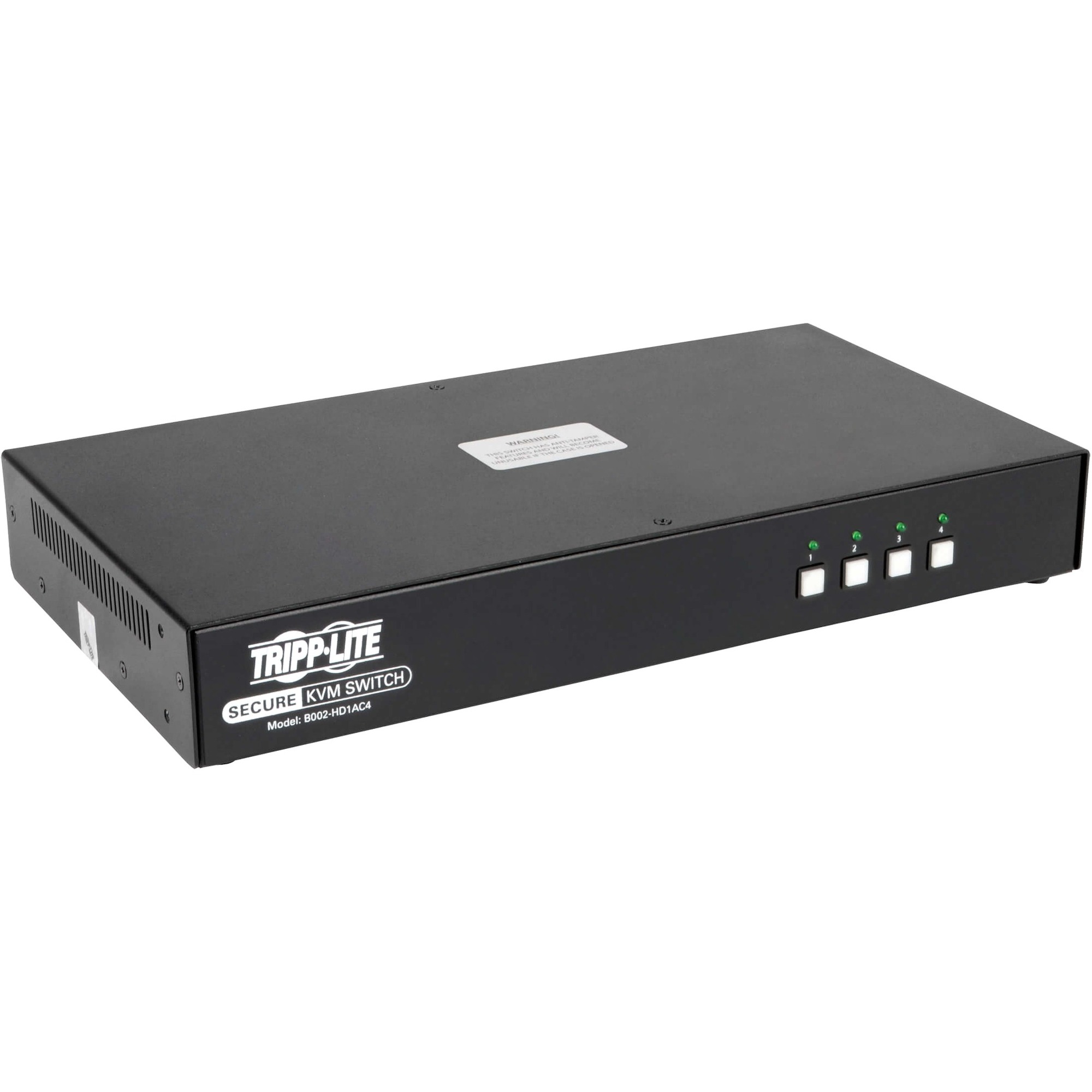 B002-HD1AC4 Secure 4-Port NIAP PP3.0-Certified HDMI-to-DisplayPort KVM Switch