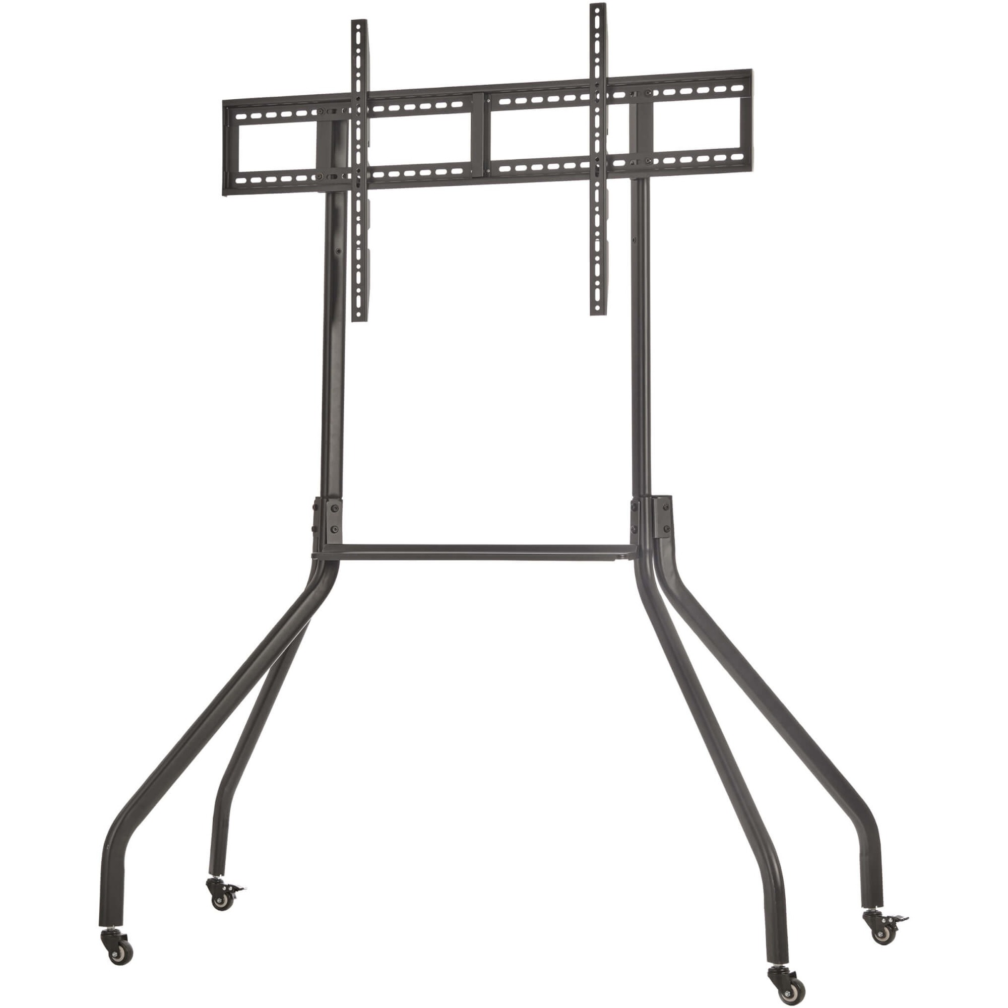 Rolling TV Cart for 55" to 85" Displays, Wide Legs, Locking Casters