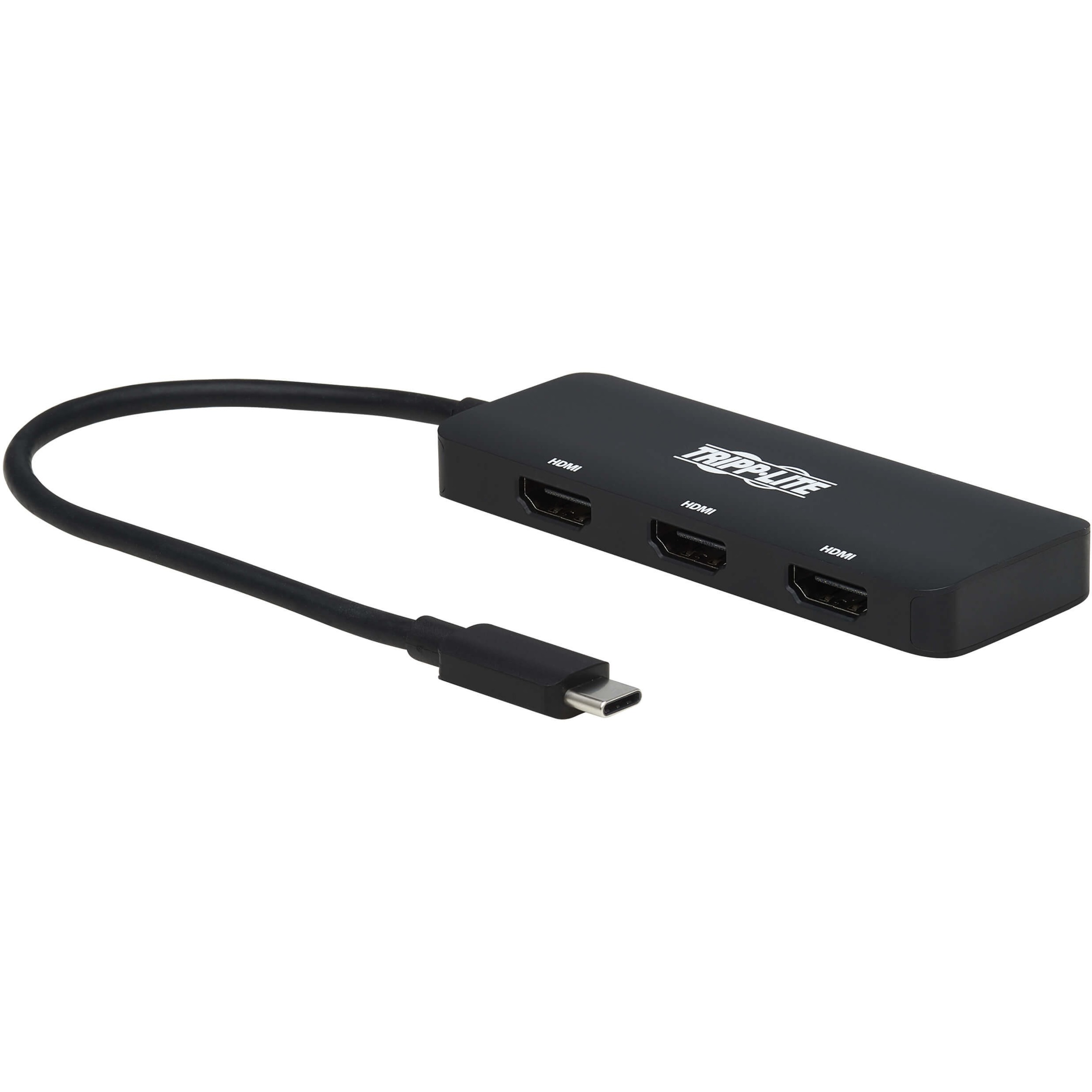 U444-3H-MST USB-C Adapter, Triple Display, Black