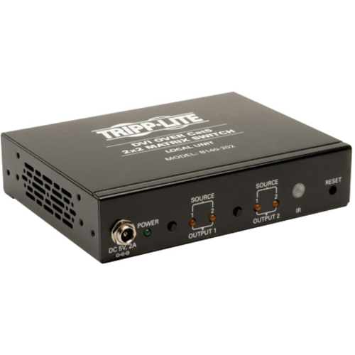 DVI over Cat5 2x2 Matrix Switch, 2-Port
