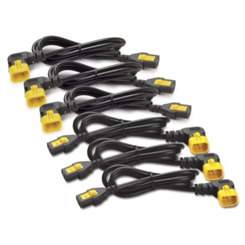 Power Cord Kit (6 EA), Locking, C13 to C14 (90 Degree), 1.8m