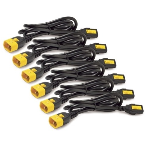 Power Cord Kit (6 EA), Locking, C13 to C14, 0.6m