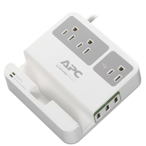 Essential SurgeArrest, 3 Outlets, 3 USB Charging Ports, 120V