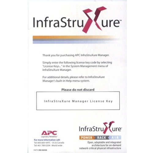 InfraStruXure Manager - License