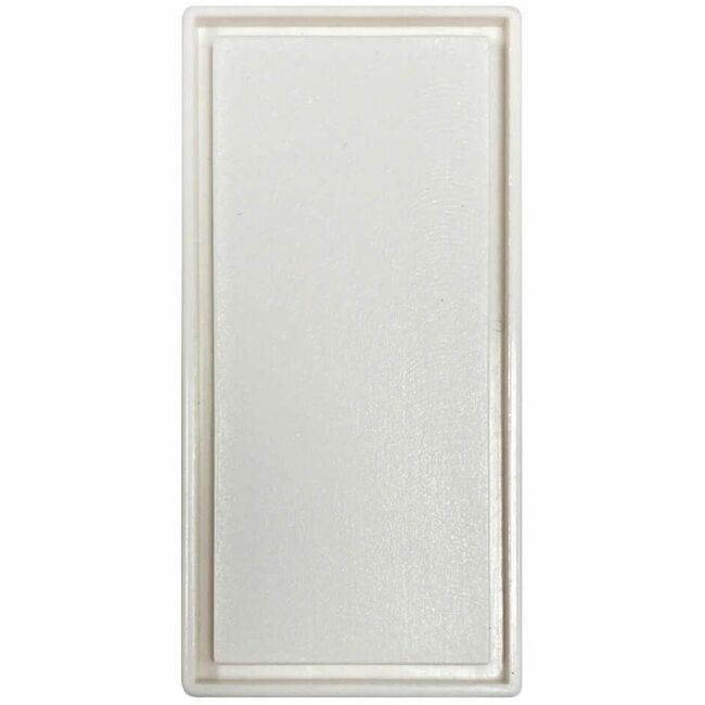 Blank Snap-In Insert, European Style, Vertical, 22.5 x 45 mm, White