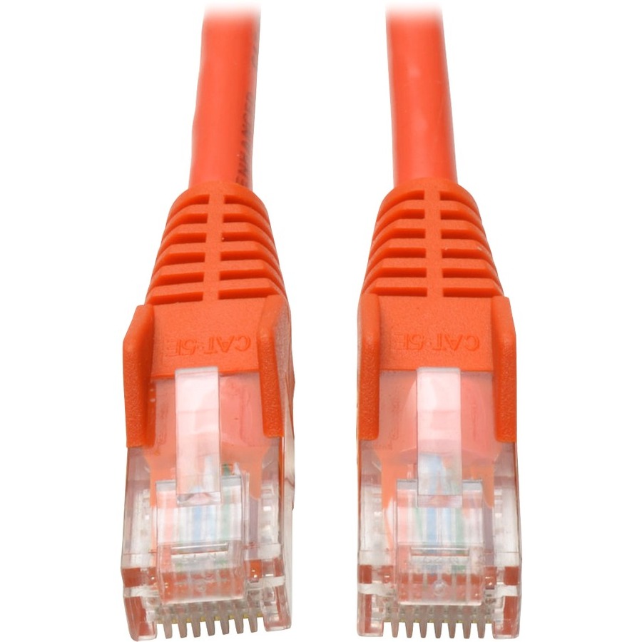 10-ft. Cat5e 350MHz Snagless Molded Cable (RJ45 M/M) - Orange