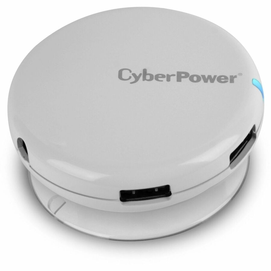 USB 3.0 Superspeed Hub with 4 Ports and 3.6A AC Charger - White