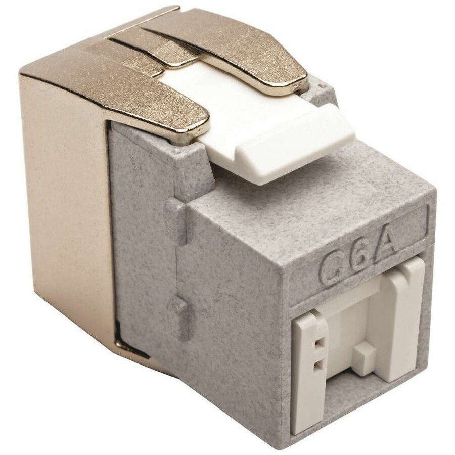 Toolless Cat6a Keystone Jack - Gray