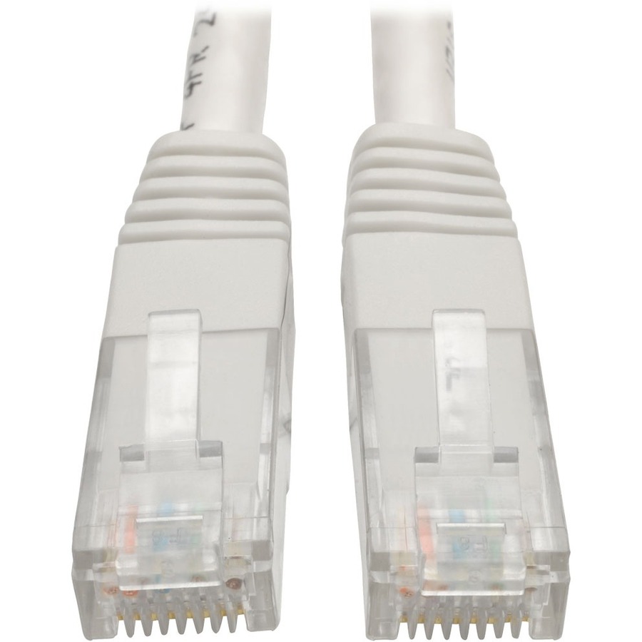 Cat6 Gigabit Molded Patch Cable (RJ45 M/M), White, 2 ft
