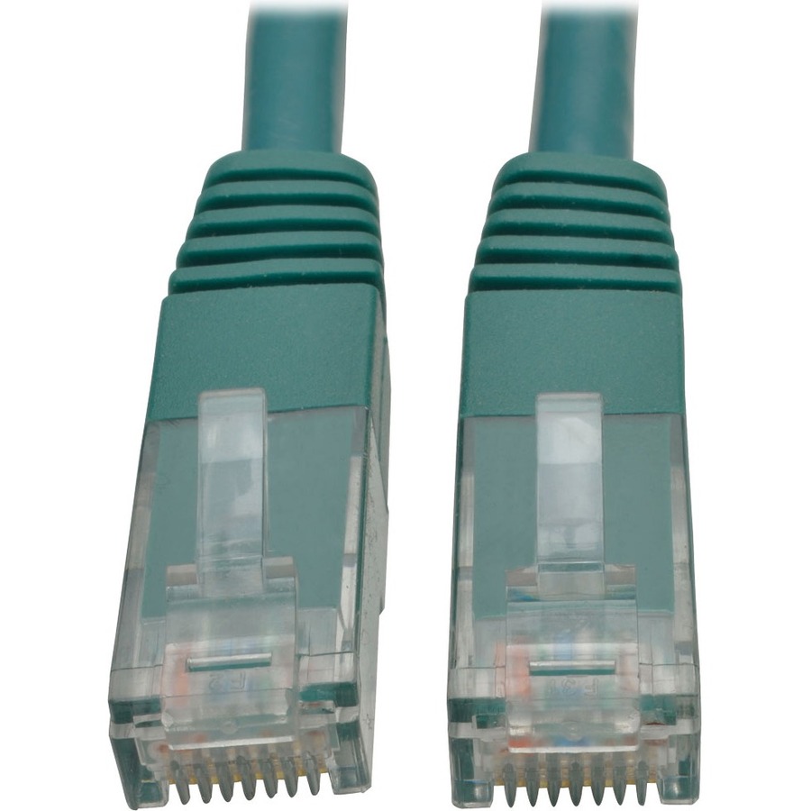 Cat6 Gigabit Molded Patch Cable (RJ45 M/M), Green, 7 ft