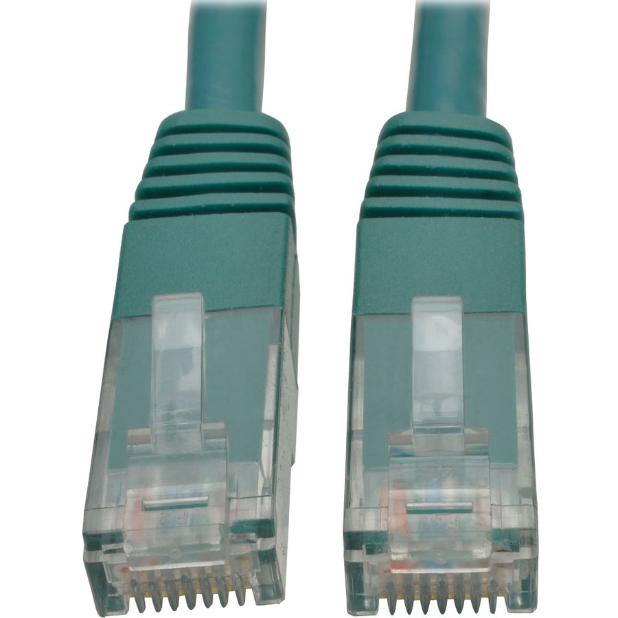 Cat6 Gigabit Molded Patch Cable (RJ45 M/M), Green, 10 ft