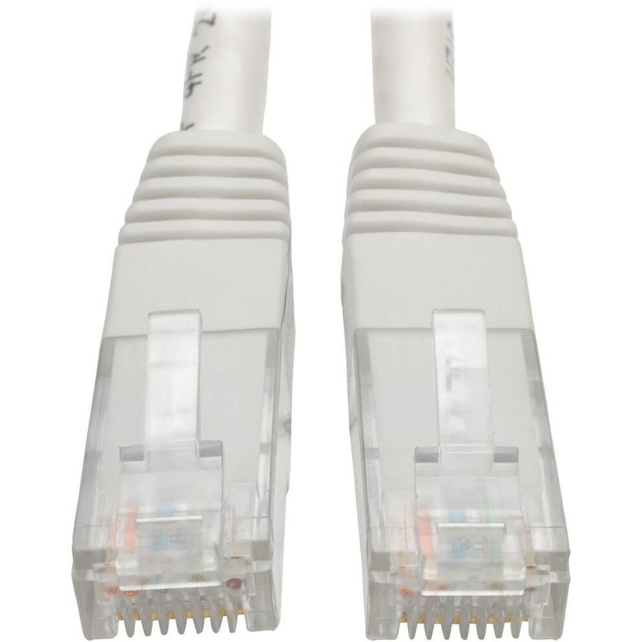 Cat6 Gigabit Molded Patch Cable (RJ45 M/M), White, 10 ft