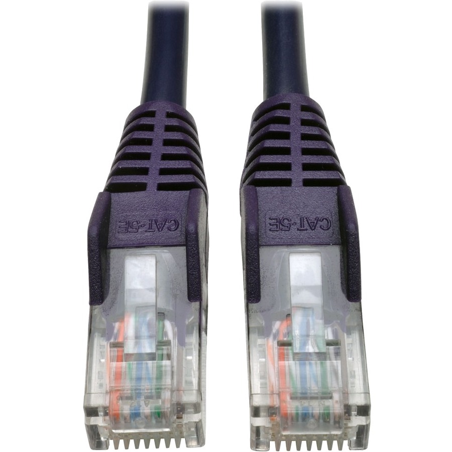 Cat5e 350 MHz Snagless Molded UTP Patch Cable (RJ45 M/M), Purple, 25 ft
