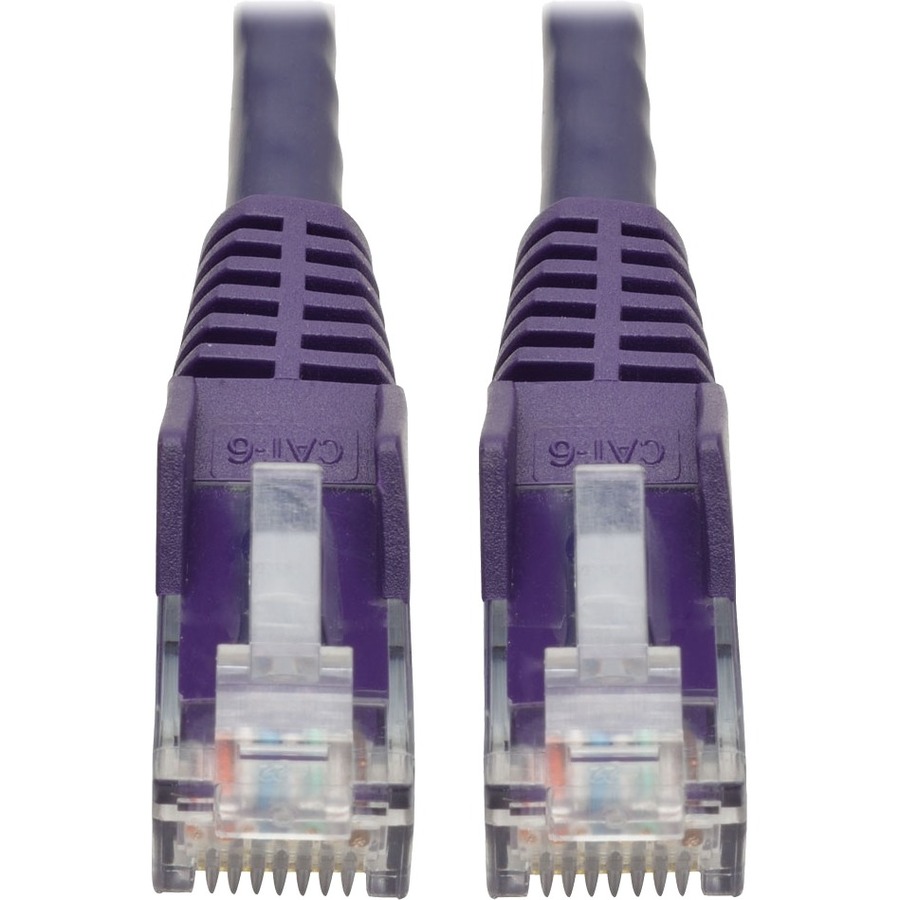 Cat6 Gigabit Snagless Molded UTP Patch Cable (RJ45 M/M), Purple, 2 ft