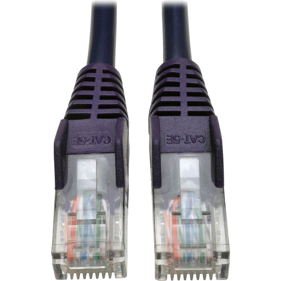 Cat5e 350 MHz Snagless Molded UTP Patch Cable (RJ45 M/M), Purple, 3 ft