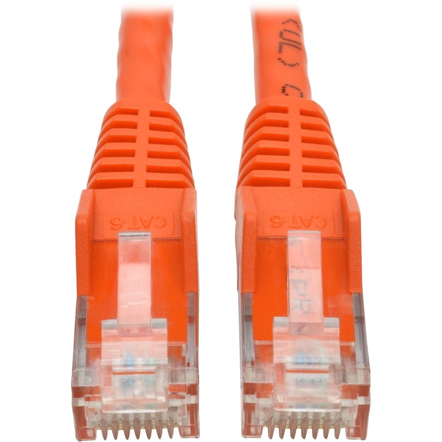 Cat6 Gigabit Snagless Molded UTP Patch Cable (RJ45 M/M), Orange, 6 ft