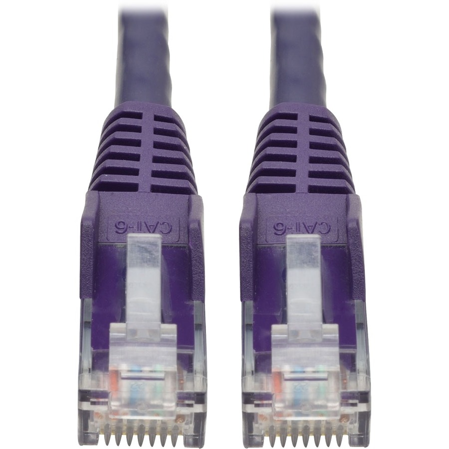 Cat6 Gigabit Snagless Molded UTP Patch Cable (RJ45 M/M), Purple, 6 ft
