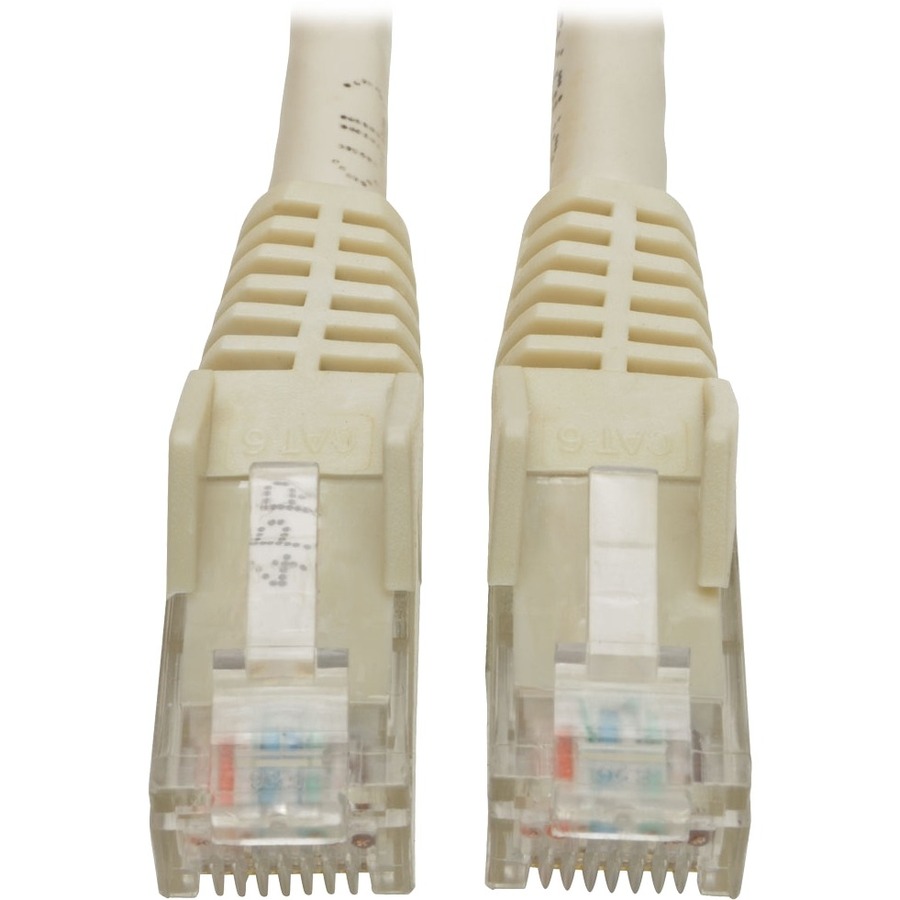 Cat6 Gigabit Snagless Molded UTP Patch Cable (RJ45 M/M), White, 6 ft
