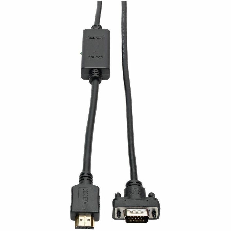 P566-010-VGA HDMI to VGA Active Converter Cable, 10 ft.