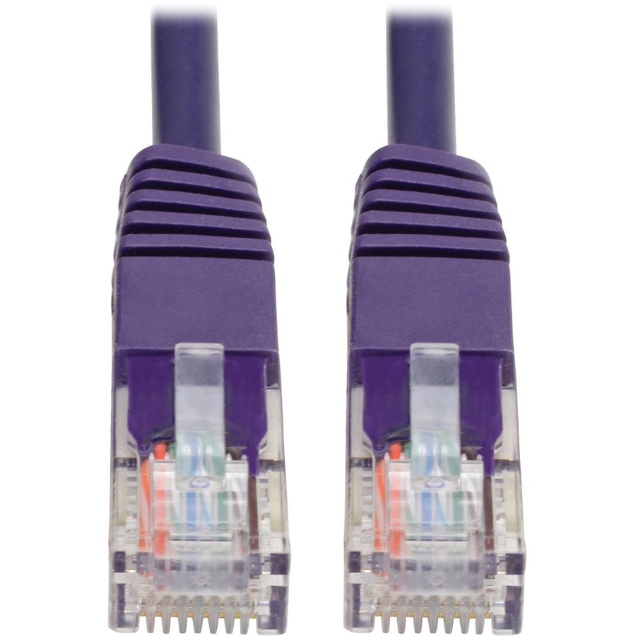 Cat5e 350 MHz Molded UTP Patch Cable (RJ45 M/M), Purple, 6 ft.