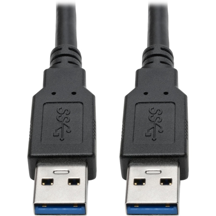 U325-006 USB 3.0 SuperSpeed A/A Cable (M/M), Black, 6 ft.