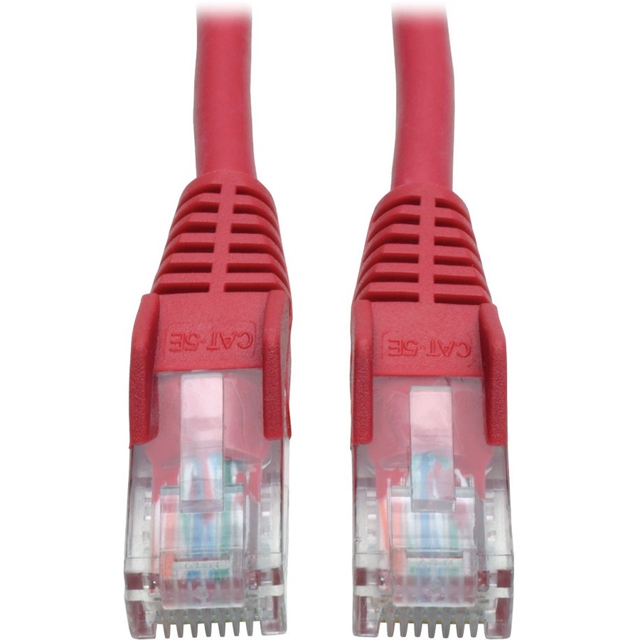 Cat5e 350 MHz Snagless Molded UTP Patch Cable (RJ45 M/M), Red, 6 ft.