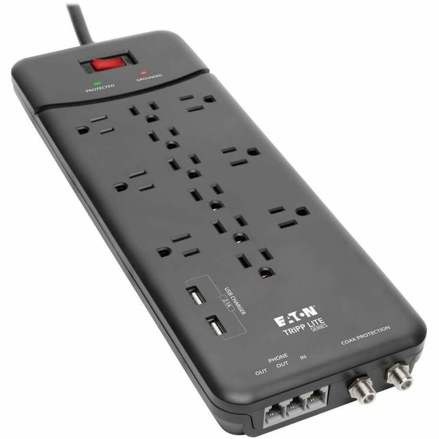 Protect It! TLP128TTUSBB 12-Outlet Surge Suppressor/Protector