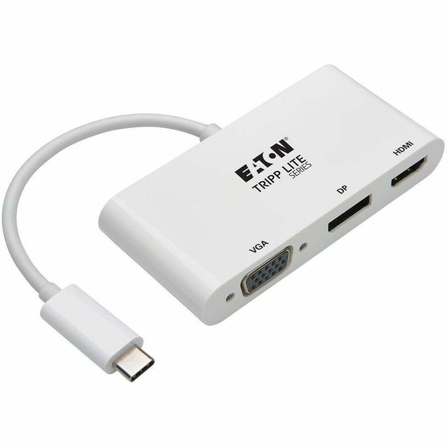 U444-06N-HVDPW USB-C Multiport Adapter - HDMI/DisplayPort/VGA, White