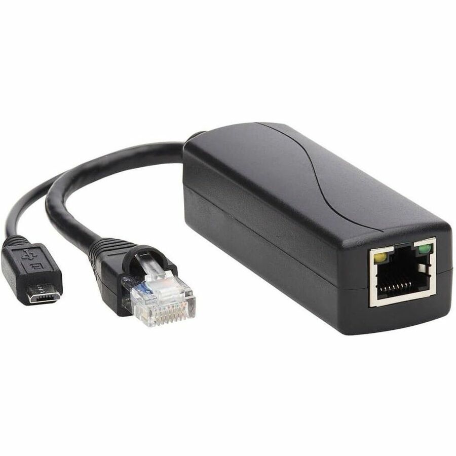 NPOE-SPL-G-5VMU PoE to USB Micro-B and RJ45 Active Splitter