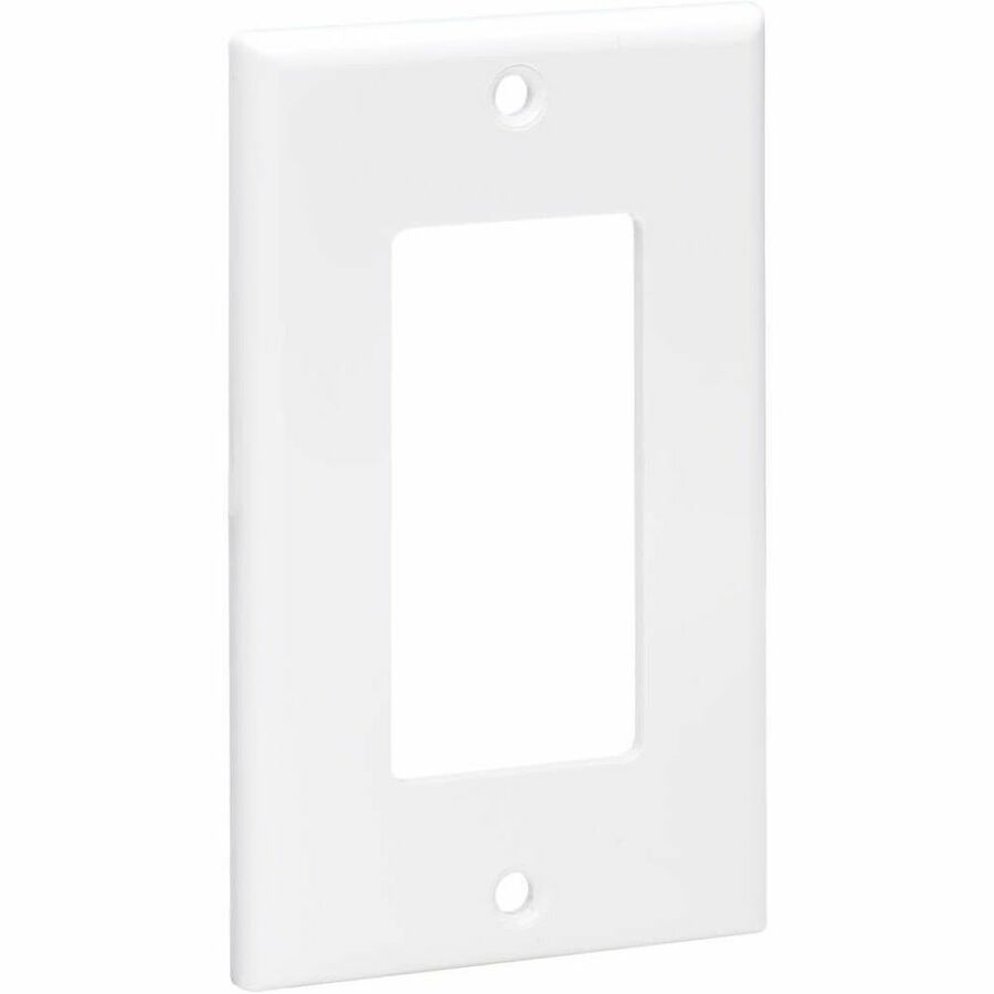 Single-Gang Faceplate, Decora Style - Vertical, White