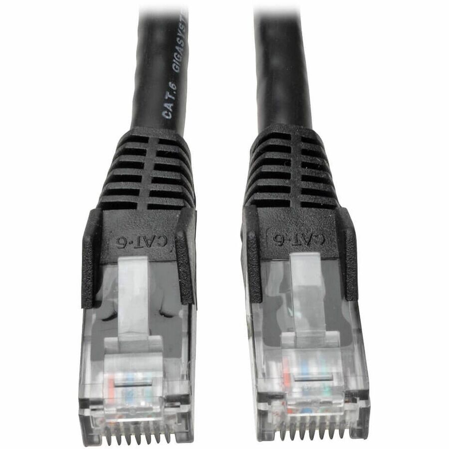 25-ft. Cat6 Black Gigabit Patch Cord Snagless Molded