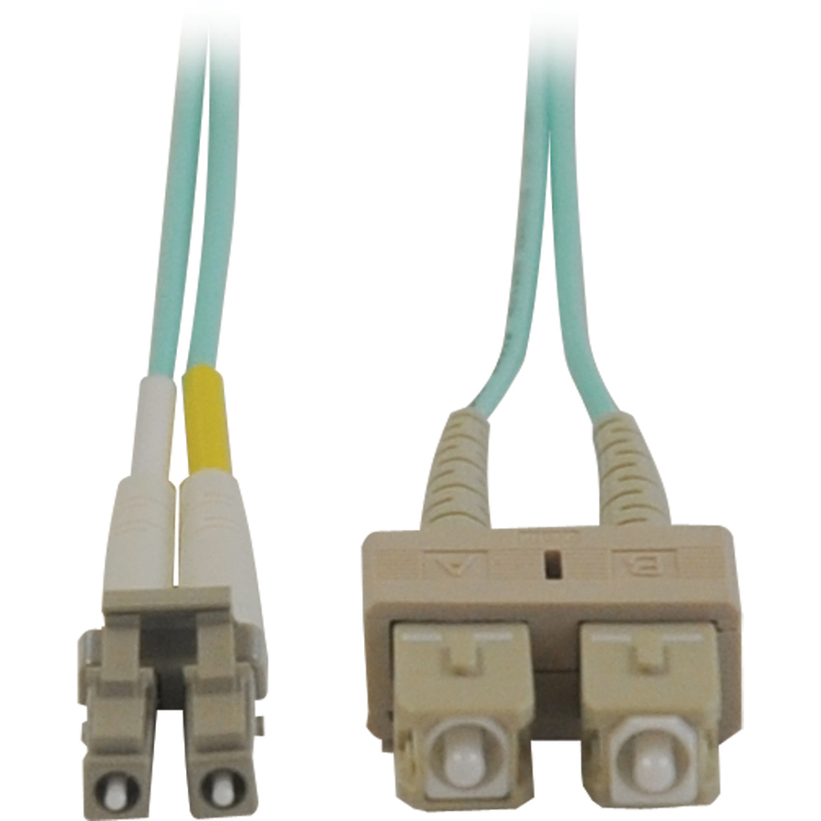 Aqua Duplex Fiber Patch Cable