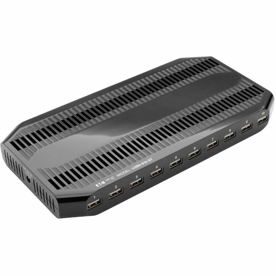 10-Port USB Charger with Built-In Storage