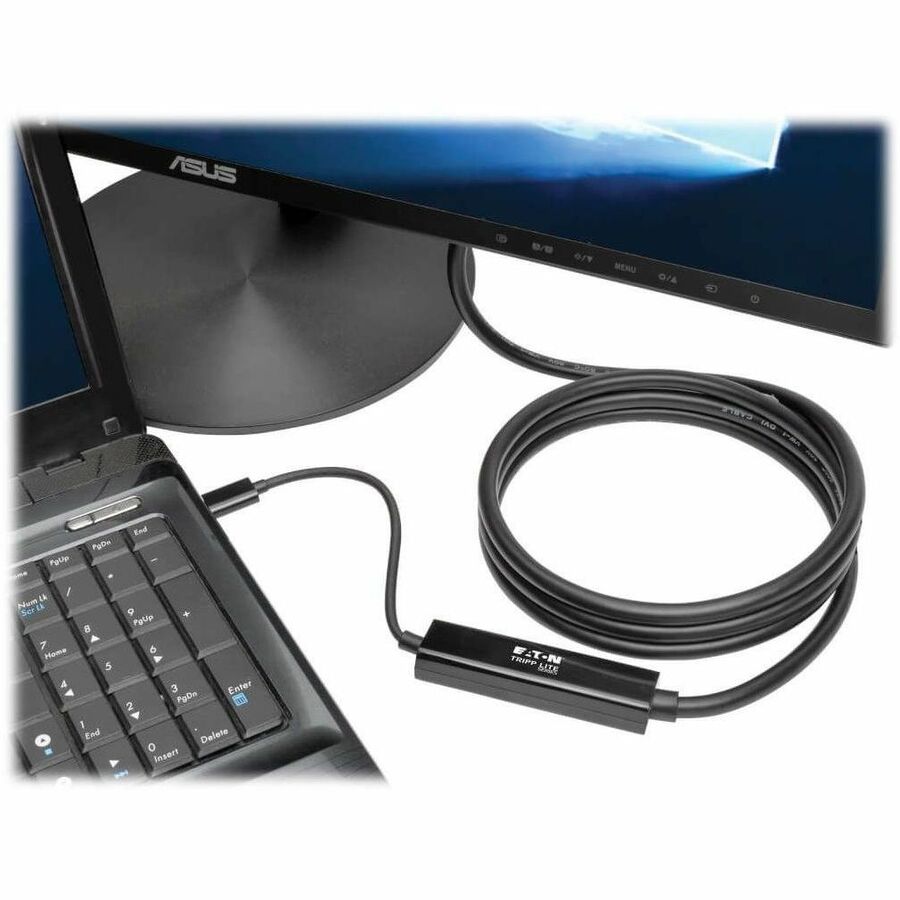 USB C to DVI Adapter Cable (M/M), 1920 x 1080 (1080p), 6 ft