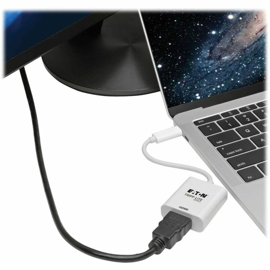 USB-C 3.1 to HDMI 4K Adapter, M/F, Thunderbolt 3 Compatible, 4K @ 60 Hz, White