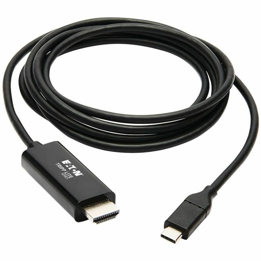 U444-006-H4K6BE USB-C to HDMI Adapter, M/M, Black, 6 ft.